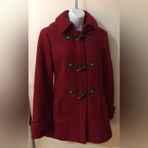 Women’s Calvin Klein Red XS Peacoat Excellent ConditionToggle Buttons NICE!!